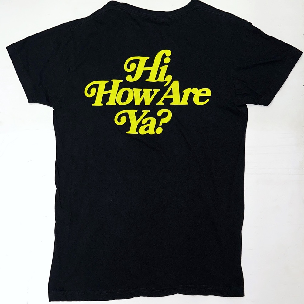 Jeffree Star “Hi, how are ya?” JSC black & lime green highlighter yellow t-shirt